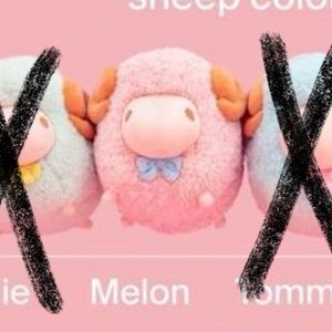 Fluffnest sheep plush Melon - pink sheep